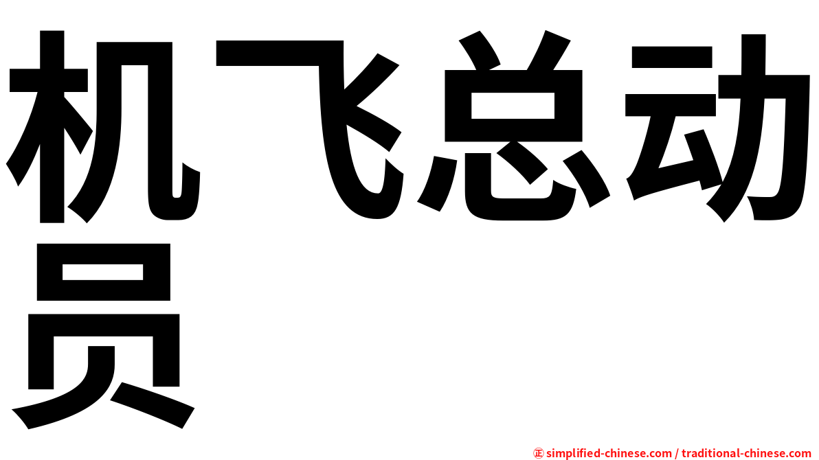 机飞总动员　　